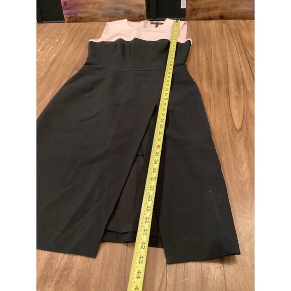 BCBG Maxazria Tinna Black Soft Pink Colorblock Sheath Work Cocktail dress 8 - Picture 8 of 10